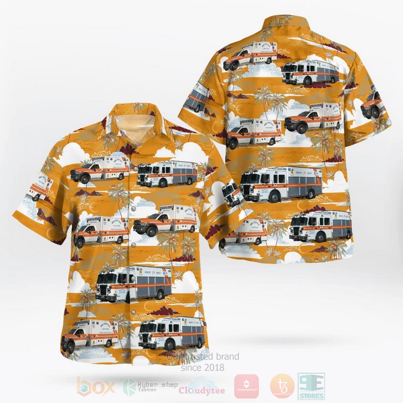 BEST Brunswick, Frederick County, Maryland, Brunswick Volunteer Ambulance and Rescue Company 3D Aloha Shirt word1