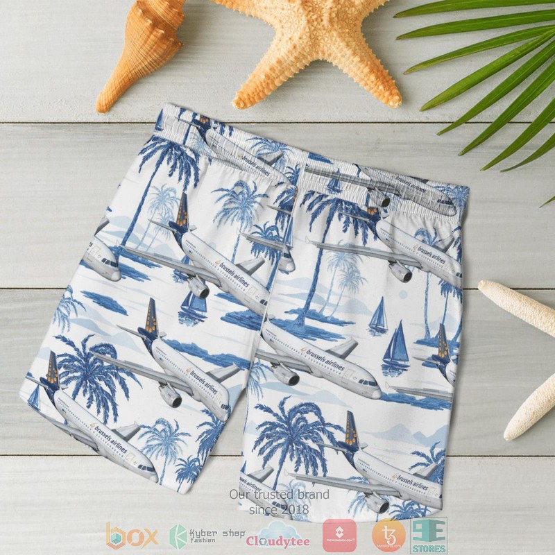 Brussels Airlines Airbus A319 100 Hawaiian Shirt Shorts 1 2 3 4 5 6