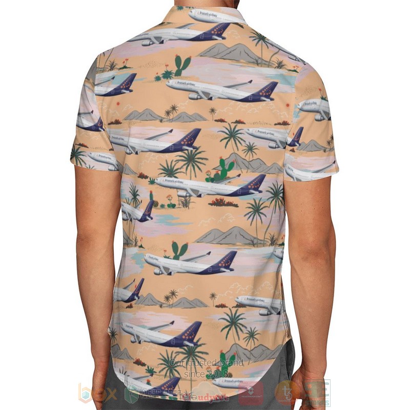 BEST Brussels Airlines Airbus a330-300 3D Aloha Shirt 3 Brussels Airlines Airbus a330 300 Hawaiian Shirt 1 2