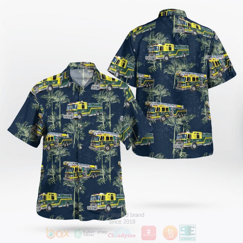 Bryn Mawr Pennsylvania Bryn Mawr Fire Company Hawaiian Shirt
