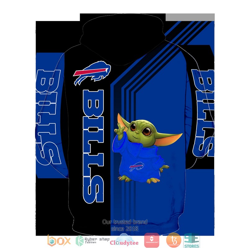 Buffalo Bills Baby Yoda Green 3D Full All Over Print Shirt hoodie 1