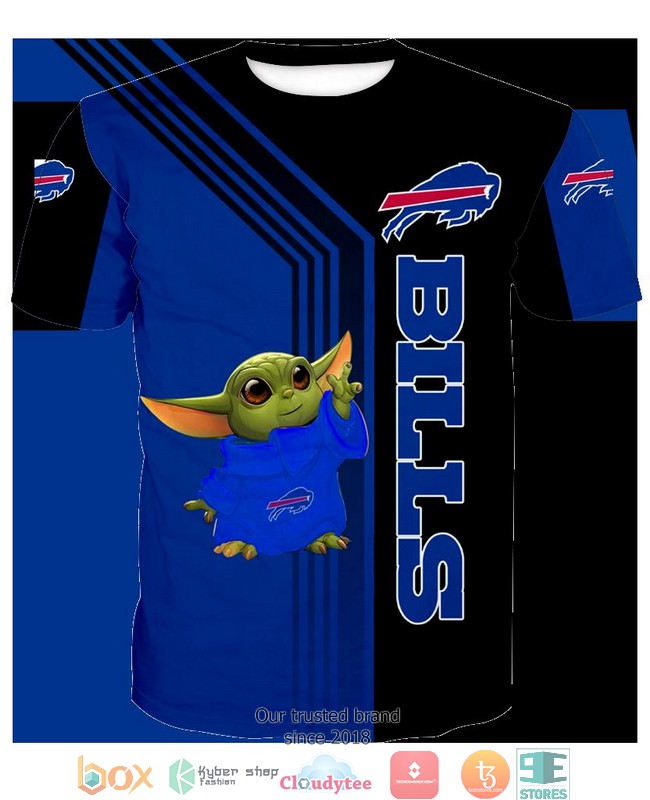 Buffalo Bills Baby Yoda Green 3D Full All Over Print Shirt hoodie 1 2 3 4 5