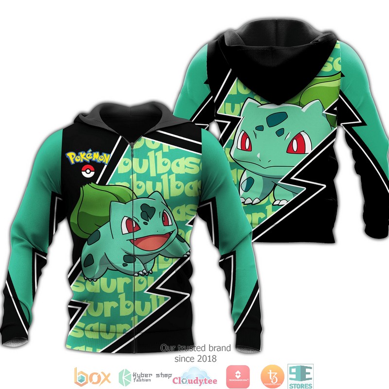Bulbasaur Pokemon 3d over printed hoodie