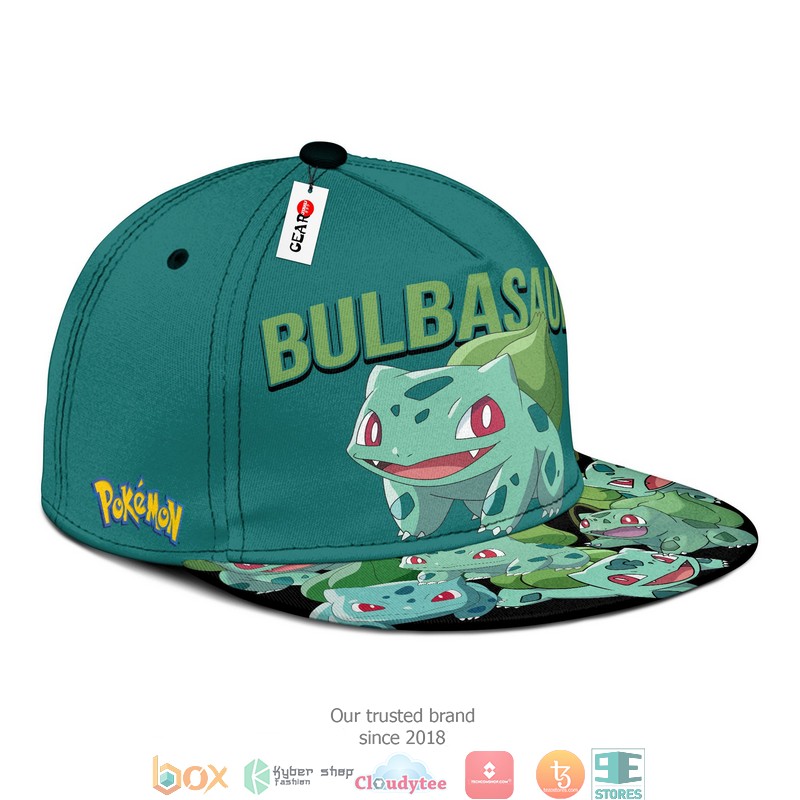 Bulbasaur Pokemon Anime Gift For Otaku Snapback hat 1