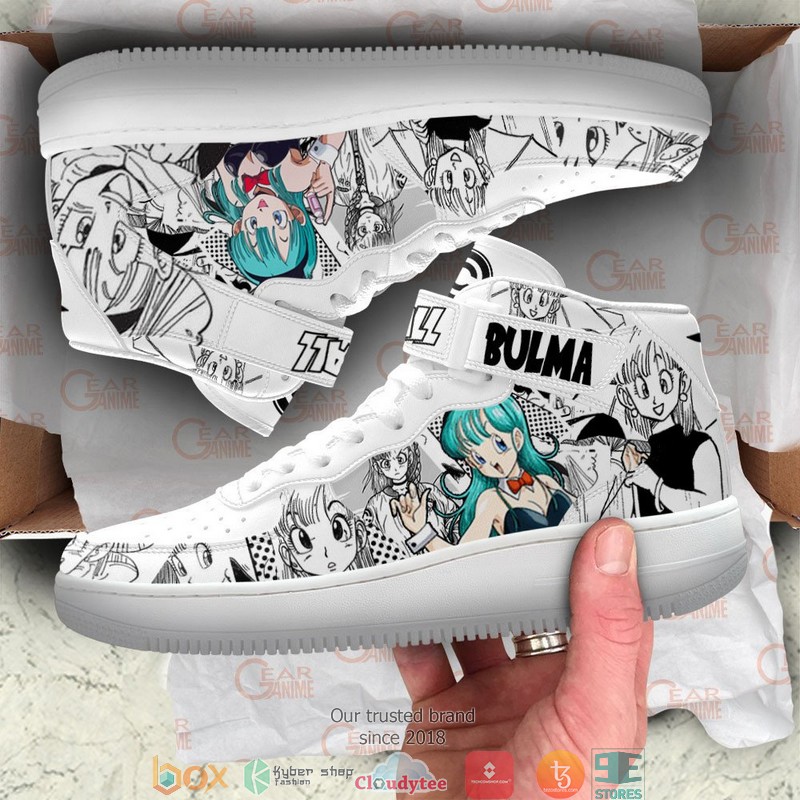 Bulma Dragon Ball Anime Mix Manga High Air Force Shoes 4 Bulma Dragon Ball Anime Mix Manga High Air Force Shoes 1 2 3