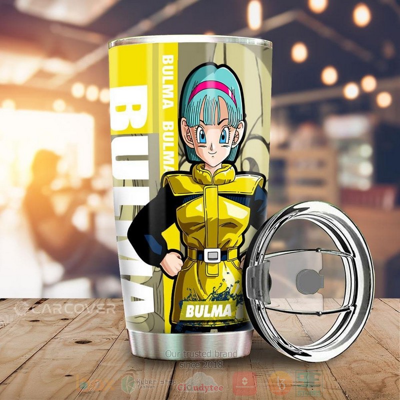 Bulma Dragon Ball Yellow Anime Tumbler