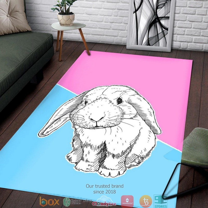 Bunny Rabbit Rug Carpet 1 2