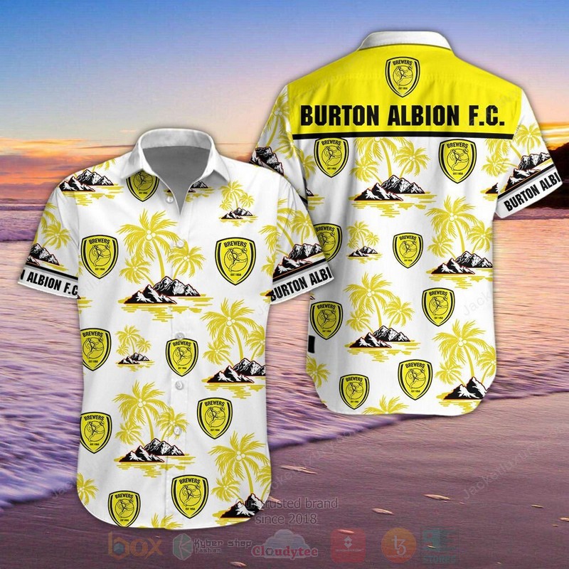 BEST Burton Albion Aloha Shirt, Short-Pants word1