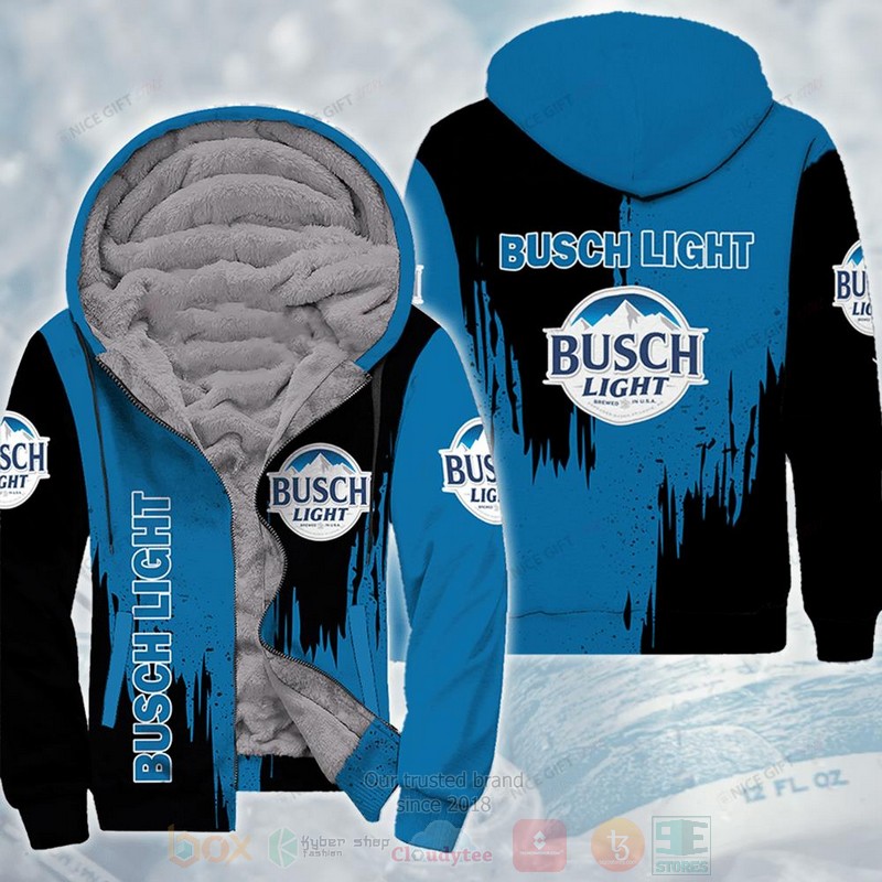 Busch Light Fleece Zip Hoodie
