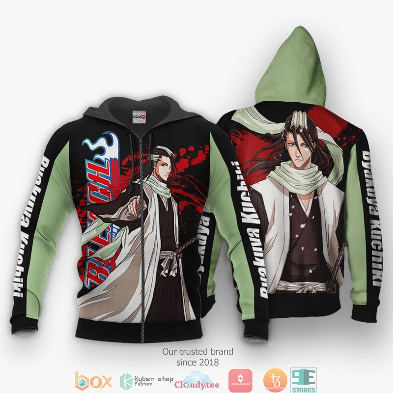 Byakuya Kuchiki BL Anime 3d Hoodie Bomber jacket