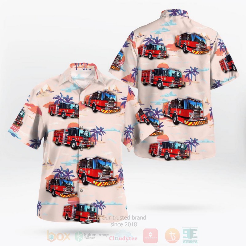 Byram Twp Fire Department Hawaiian Shirt