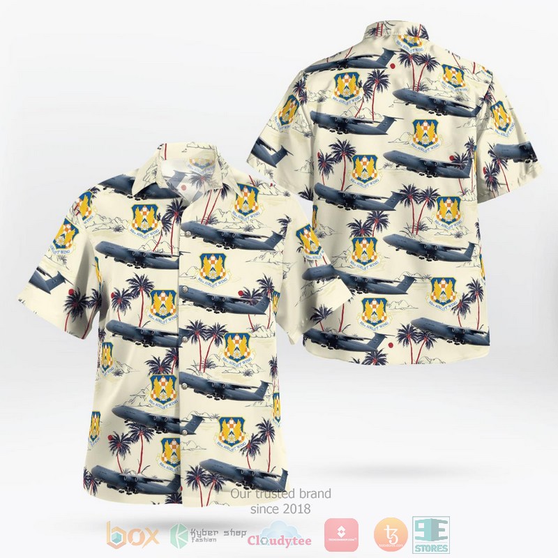 C 5A Galaxy 105th Airlift Wing New York Air National Guard Hawaiian Shirt