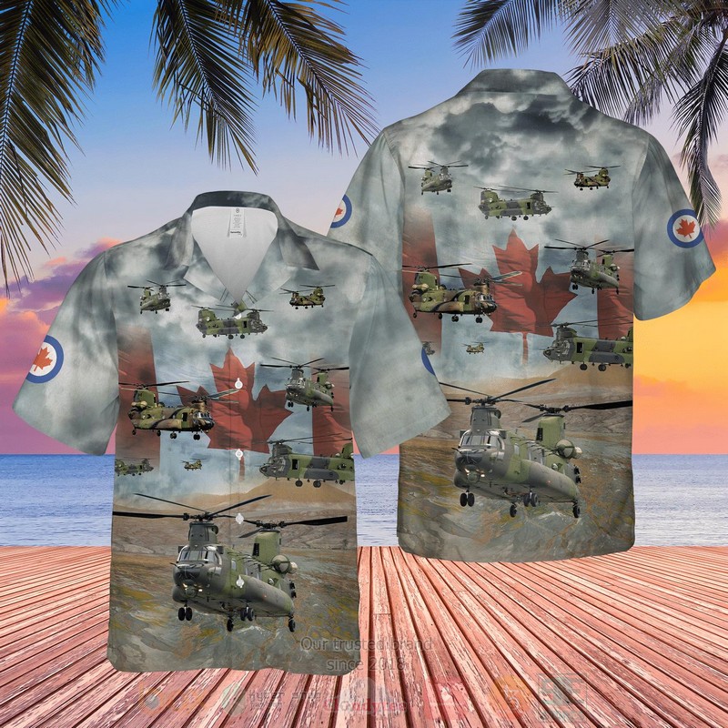 CH 147F Chinook Tactical Aviation Grey Hawaiian Shirt