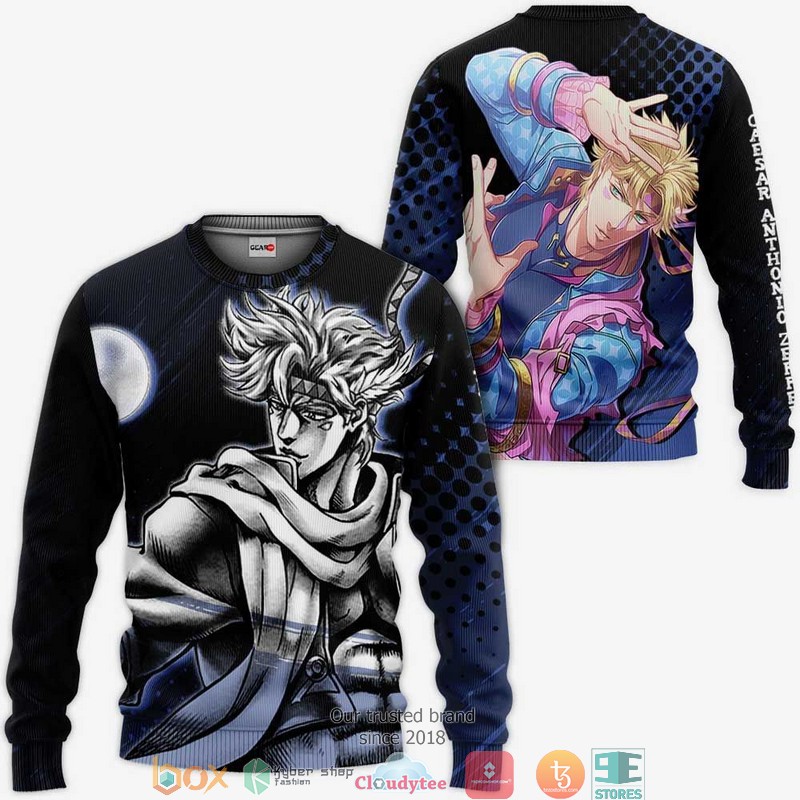 Caesar Anthonio Zeppeli JJ Adventures Anime 3d Hoodie, Bomber jacket 2 Caesar Anthonio Zeppeli JJ Adventures Anime 3d Hoodie Bomber jacket 1