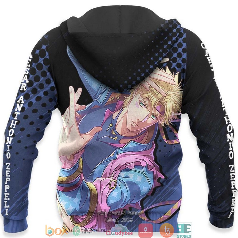 Caesar Anthonio Zeppeli JJ Adventures Anime 3d Hoodie, Bomber jacket 5 Caesar Anthonio Zeppeli JJ Adventures Anime 3d Hoodie Bomber jacket 1 2 3 4