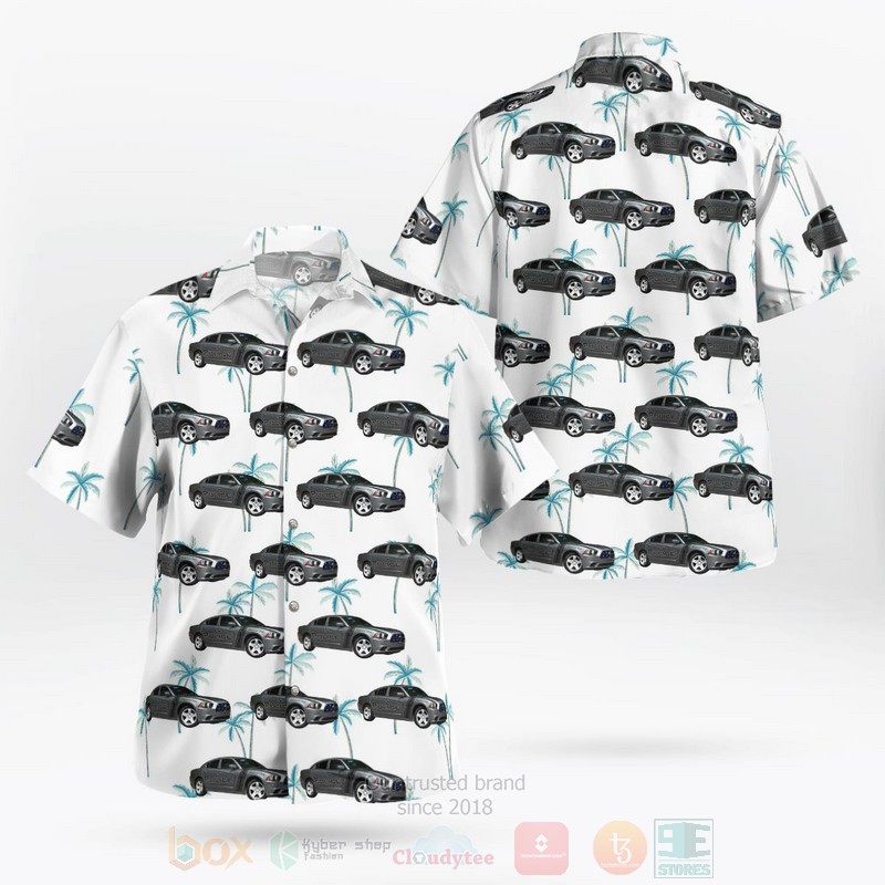 BEST Calhoun Falls, Abbeville County, South Carolina, Calhoun Falls Police Department 2011 Dodge Charger 3D Aloha Shirt word2