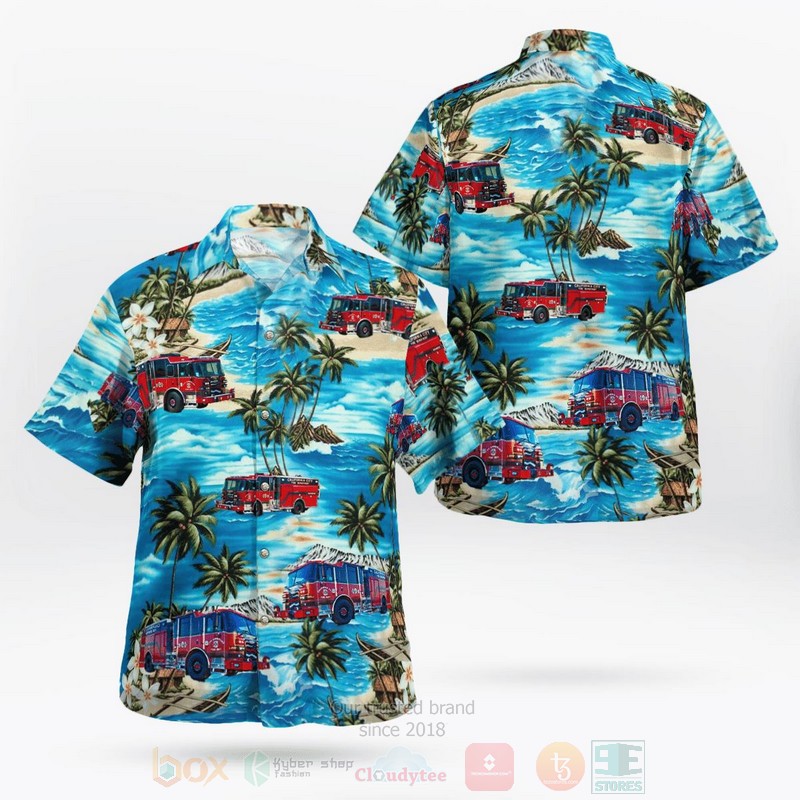California City Fire Department Hawaiian Shirt