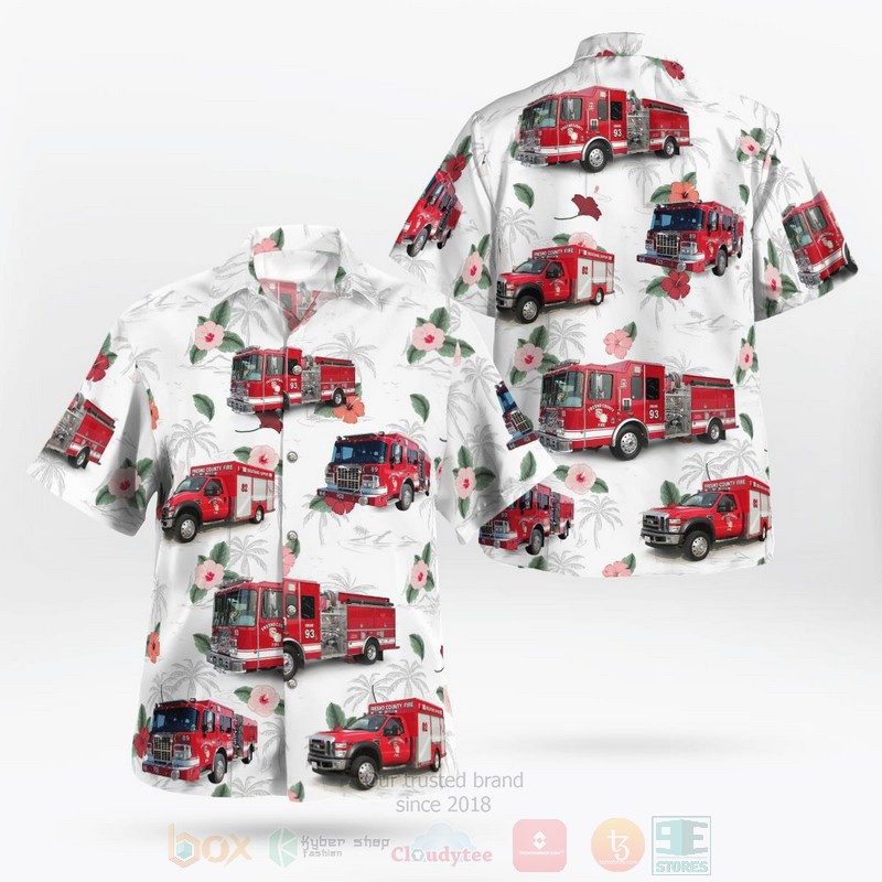California Fresno County Fire Hawaiian Shirt