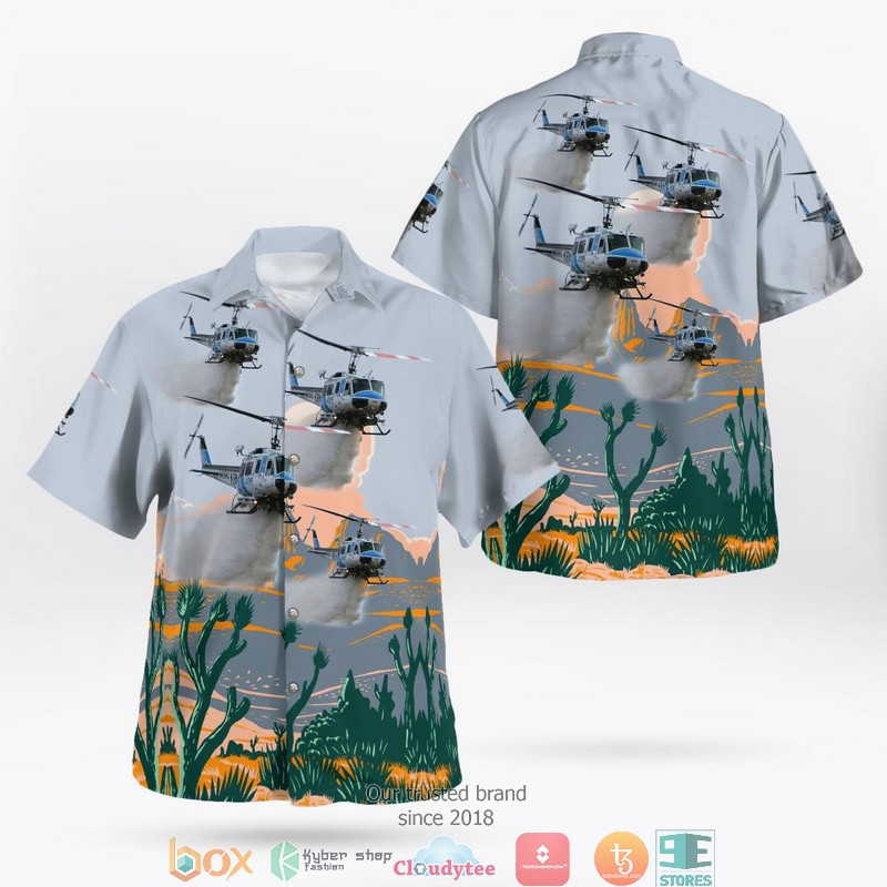 California Kern County Fire Department Bell 205 Hawaii 3D Shirt