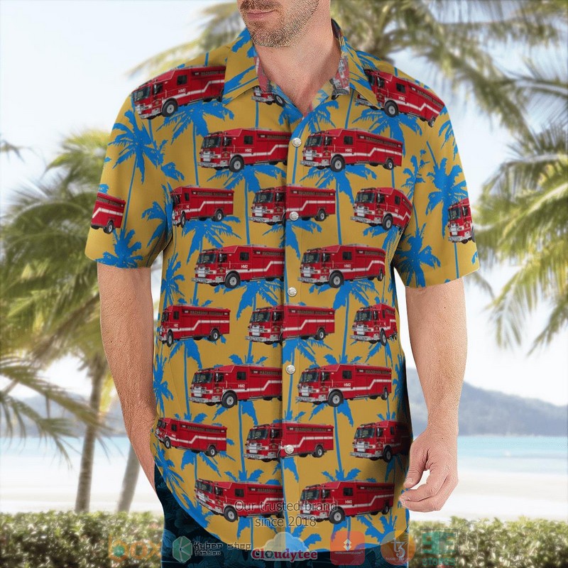 NEW California San Diego Fire Rescue Hazardous Materials HazMat Hawaii Shirt word1