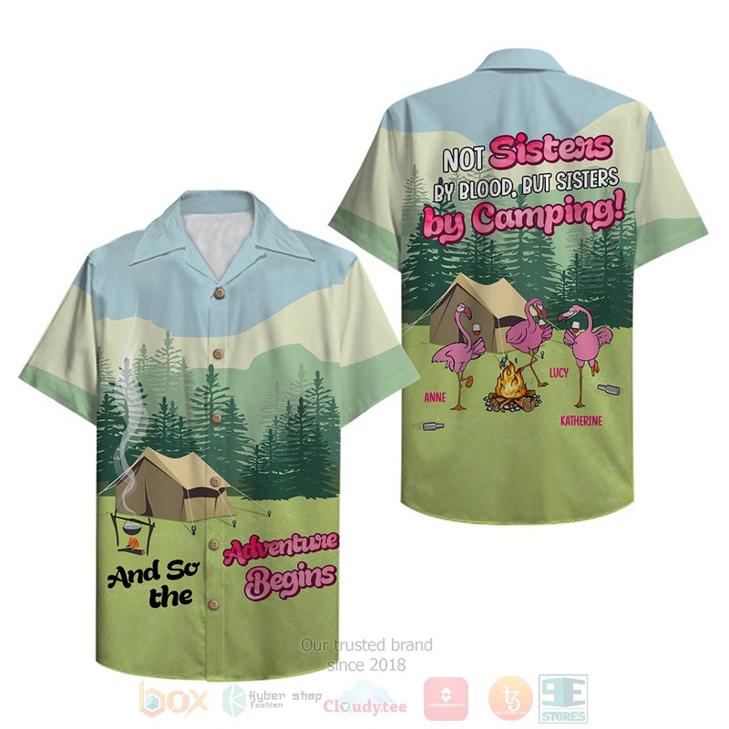 BEST Camping Flamingos Not Sisters By Blood 3D Aloha Shirt 8 BEST Camping Flamingos Not Sisters By Blood 3D Aloha Shirt word2