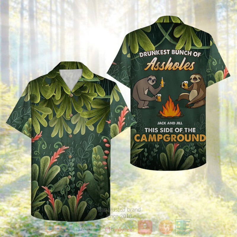 BEST Camping Slots Drunkest Bunch Of Assholes Custom Name 3D Aloha Shirt 2 BEST Camping Slots Drunkest Bunch Of Assholes Custom Name 3D Aloha Shirt word3