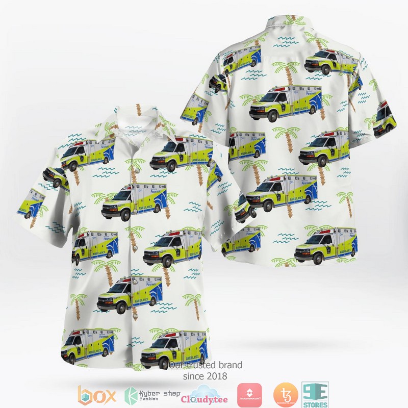 Canada Grey County Paramedics Hawaii 3D Shirt 1 Canada Grey County Paramedics Hawaii 3D Shirt