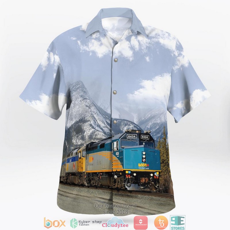Canada Via Rail F40PH-2D No. 6434 Limited Hawaiian Shirt 2 Canada Via Rail F40PH-2D No. 6434 Limited Hawaiian Shirt word3