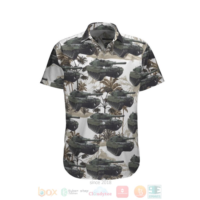 Canadian Army Leopard 2A4 Tank Hawaiian Shirt