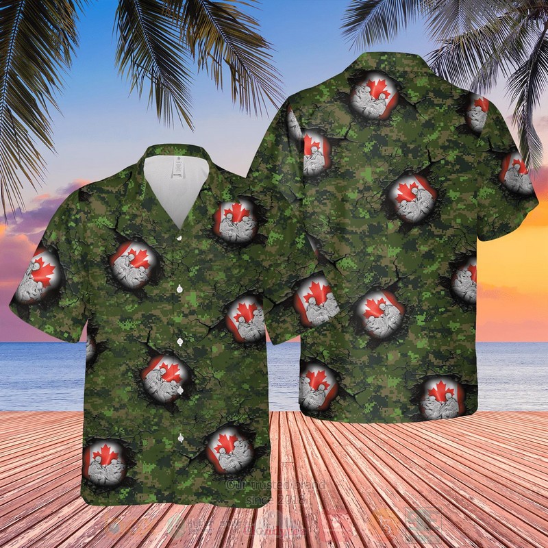 Canadian Army Two Soldiers Hawaiian Shirt