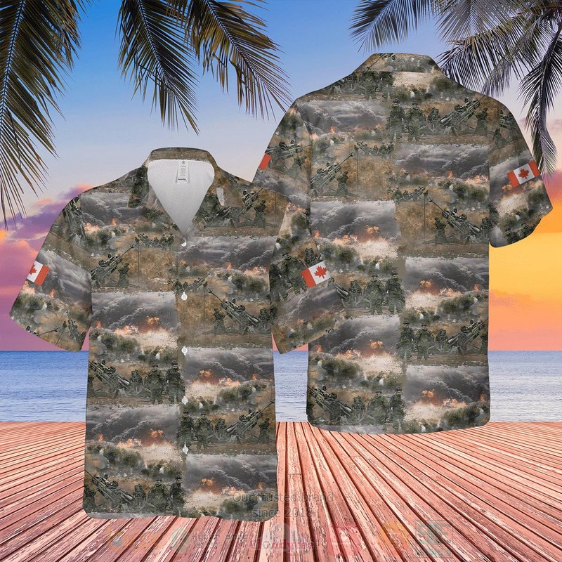 Canadian Artillery C3 Howitzer Hawaiian Shirt
