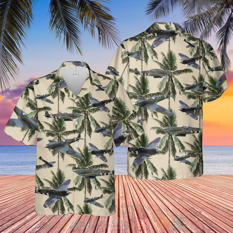 BEST Canadian Supermarine Spitfire Aloha Shirt, Beach Short 2 Canadian Supermarine Spitfire Hawaiian Shirt Short 1