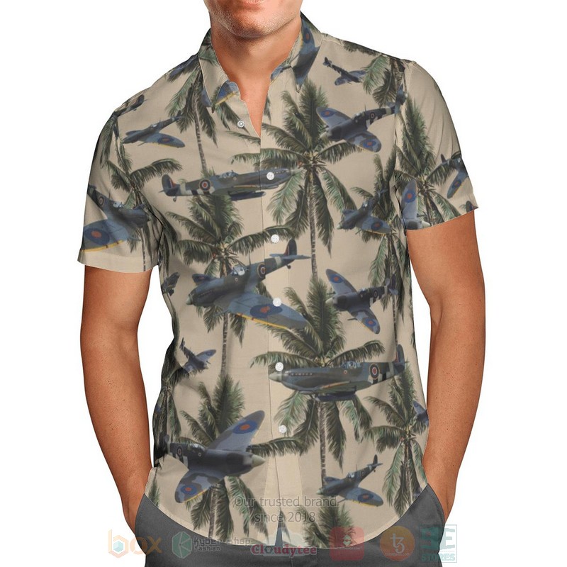 BEST Canadian Supermarine Spitfire Aloha Shirt, Beach Short 3 Canadian Supermarine Spitfire Hawaiian Shirt Short 1 2