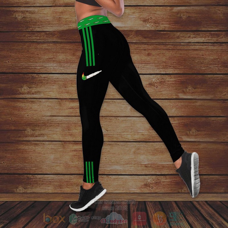 Cannabis Just Hit It Custom Name Tank Top and Leggings 1
