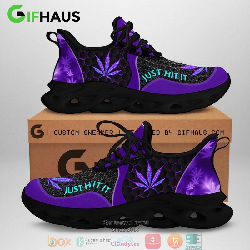 Cannabis Nike Just Hit It Purple Clunky max soul shoes