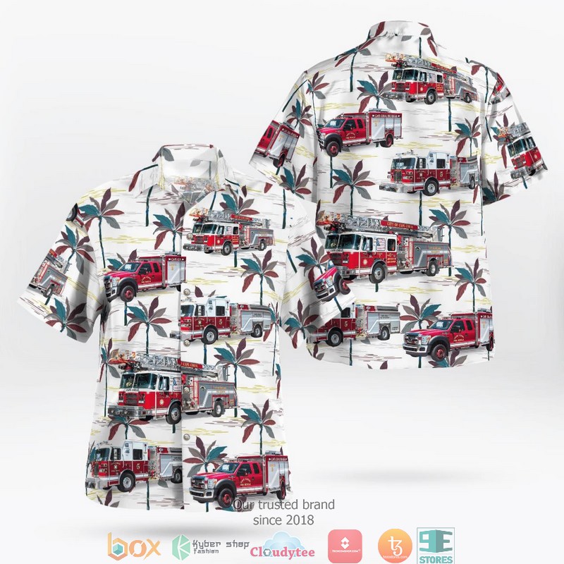 Cape Coral Florida Cape Coral Fire Department Hawaii 3D Shirt 3 Cape Coral Florida Cape Coral Fire Department Hawaii 3D Shirt