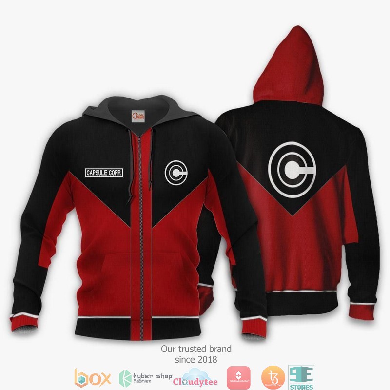 Capsule Corp Dragon Ball Anime 3d Hoodie Bomber jacket