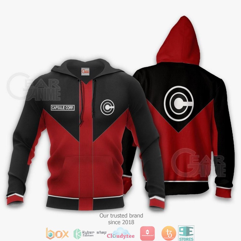 Capsule Corp Dragon Ball Anime 3d Hoodie, Bomber jacket 3 Capsule Corp Dragon Ball Anime 3d Hoodie Bomber jacket 1 2