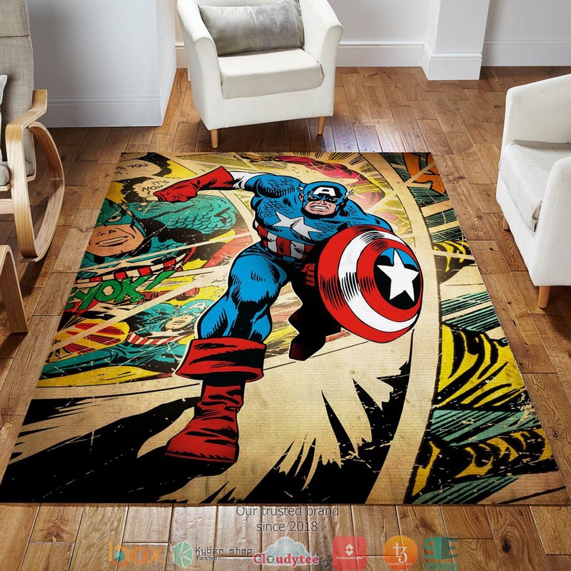 Captain America Hero Movie Rug Carpet 1 2