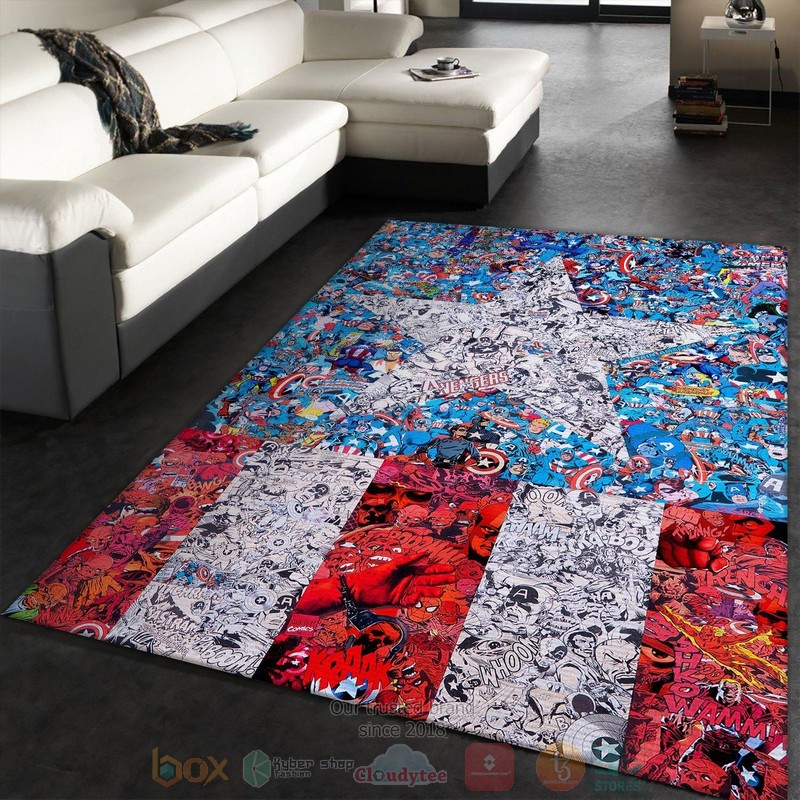 Captain America The Us Area Rugs