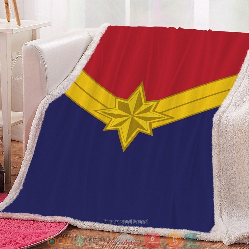 Captain Marvel Throw Blanket 1 Captain Marvel Throw Blanket