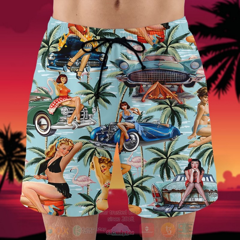 BEST Car Pinup Girl 3D Aloha Shirt, Short-Pants 5 BEST Car Pinup Girl 3D Aloha Shirt, Short-Pants word2