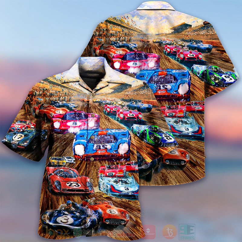 BEST Car Racing Leading The Race 3D Aloha Shirt word3