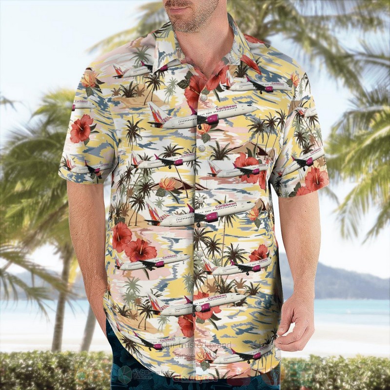 BEST Caribbean Airlines Boeing 737 MAX 8 3D Aloha Shirt 4 BEST Caribbean Airlines Boeing 737 MAX 8 3D Aloha Shirt word2