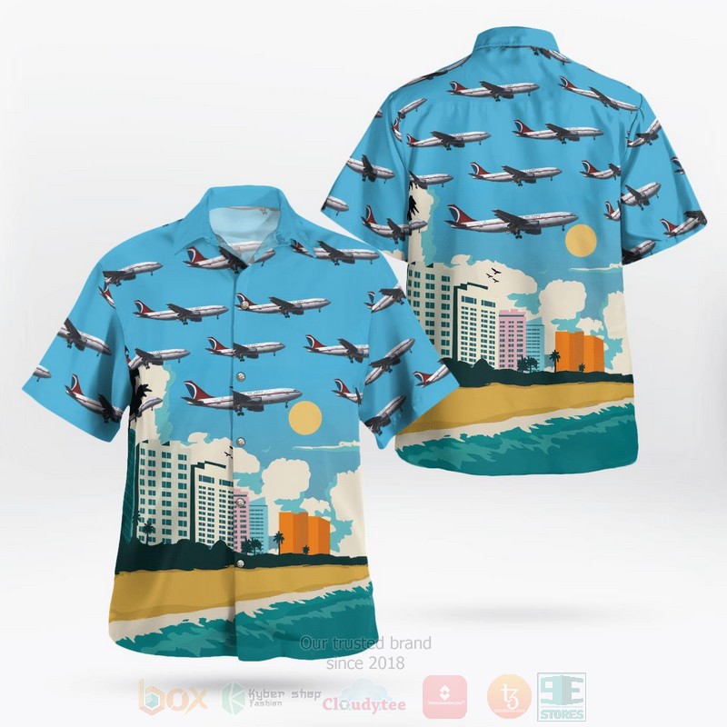 BEST Carnival Air Lines Airbus A300B4-203 3D Aloha Shirt 2 Carnival Air Lines Airbus A300B4 203 Hawaiian Shirt