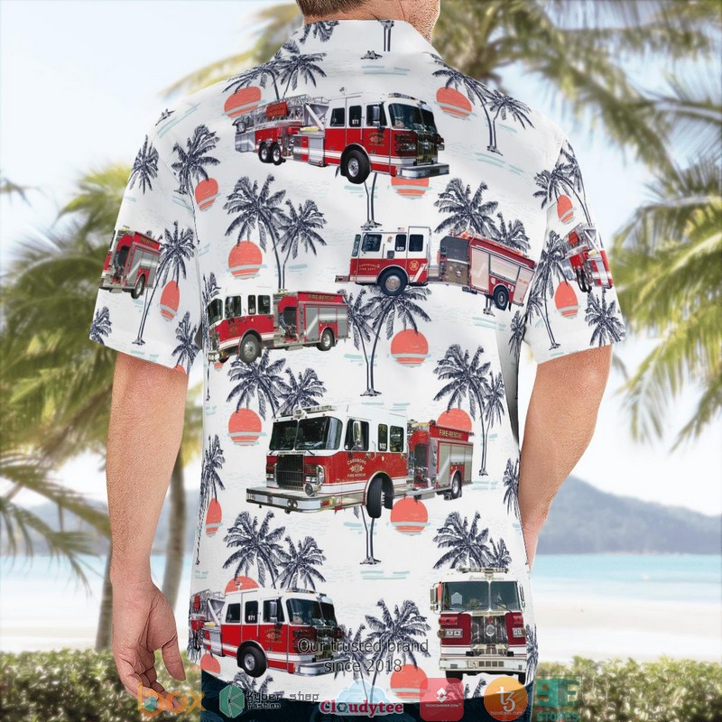 NEW Carrboro Fire-Rescue Department Hawaii Shirt 7