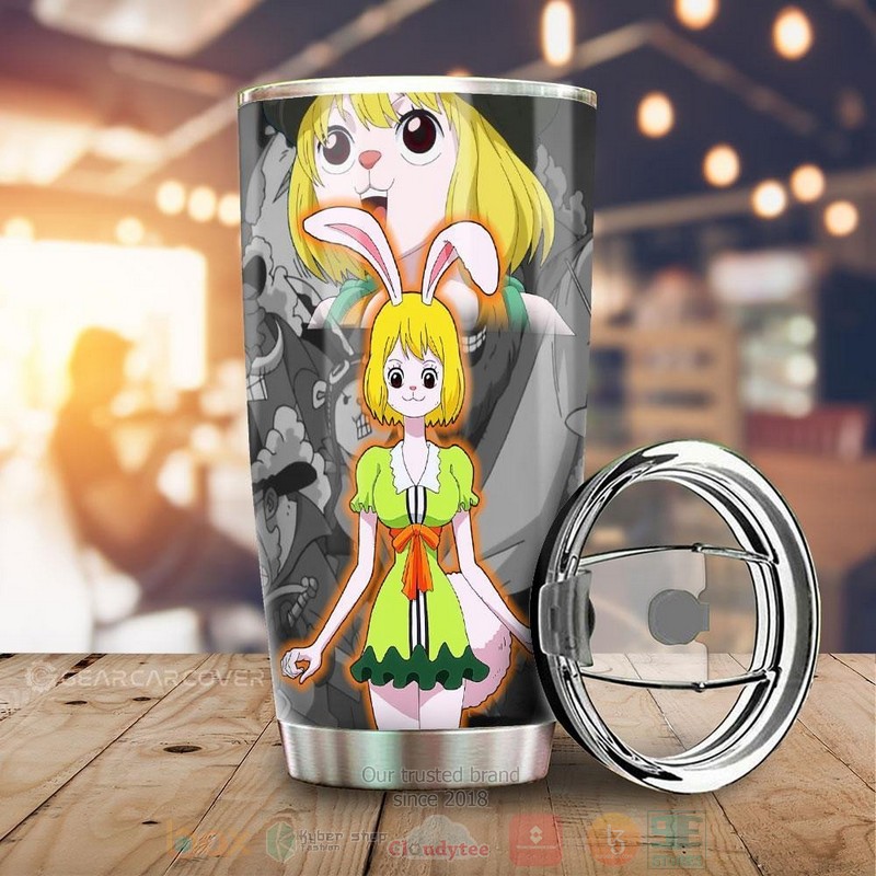 Carrot One Piece Grey Anime Tumbler