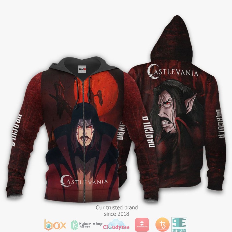 Castlevania Dracula Anime Merch 3d Hoodie Bomber jacket
