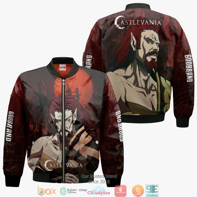Castlevania Godbrand Anime Merch 3d Hoodie Bomber jacket 1 2 3
