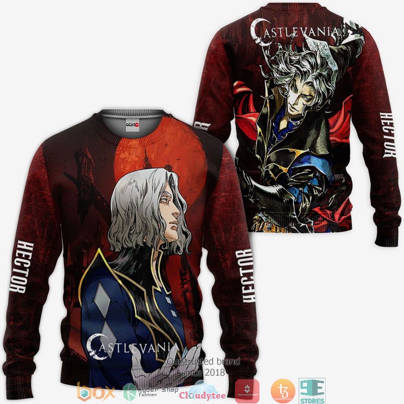 Castlevania Hector Anime Merch 3d Hoodie, Bomber jacket 2 Castlevania Hector Anime Merch 3d Hoodie Bomber jacket 1